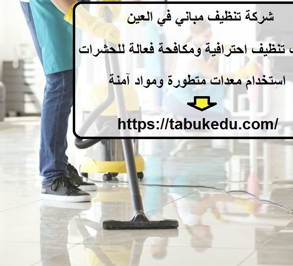 شركة تنظيف مباني في العين